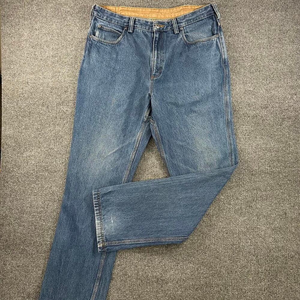 Duluth Trading Co. Men’s Ballroom Relaxed Fit Jeans Rigid Cotton Work Jean 38x36